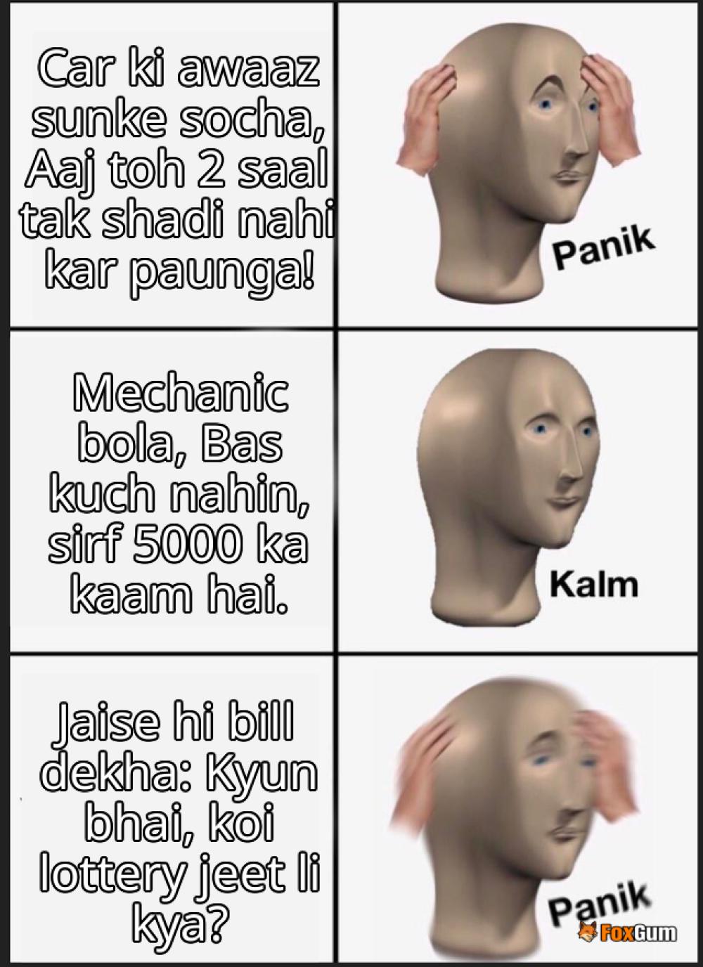 meme about car maintenance, pricing, repair costs, vehicle repairs