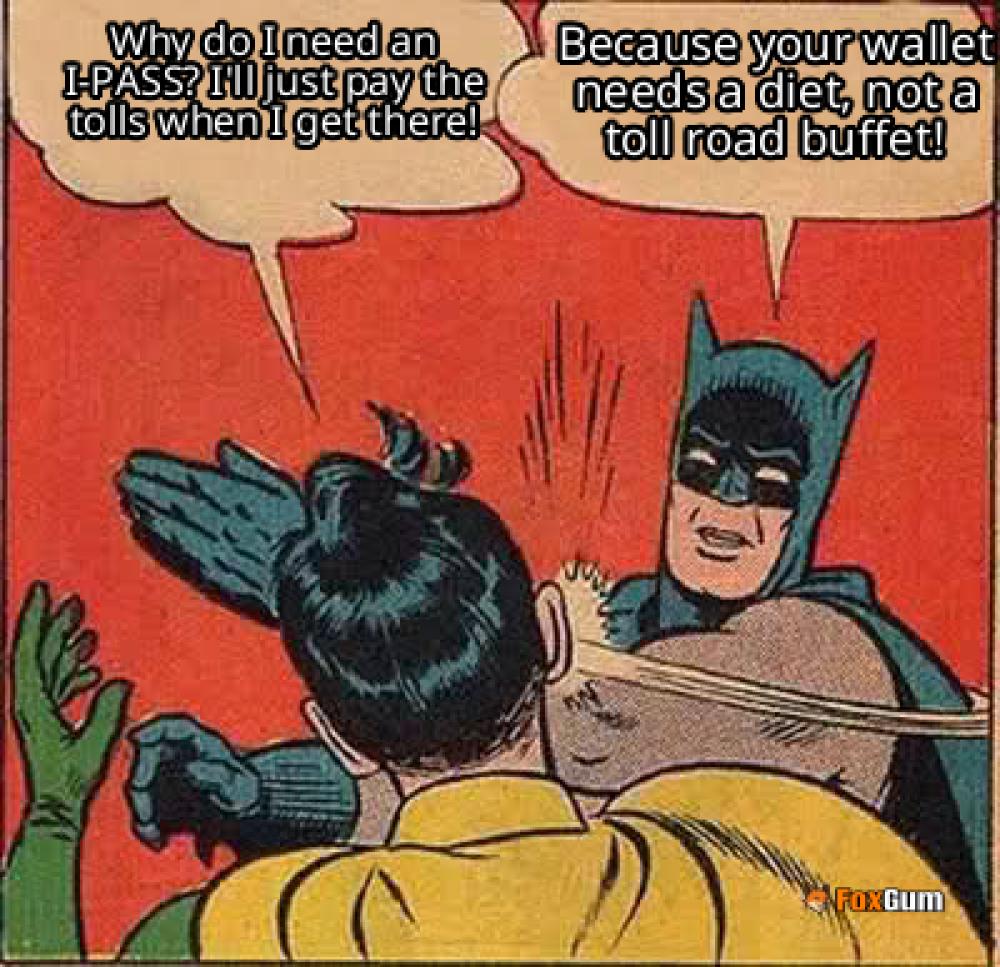 meme about tolls, I-PASS, Pay By Plate, Trip Calculator