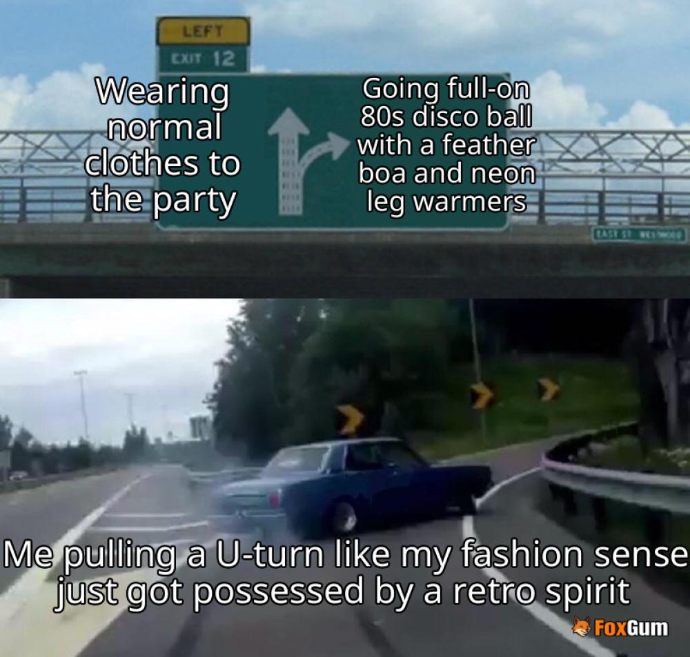 meme about dress code, party themes, attire ideas, costume party