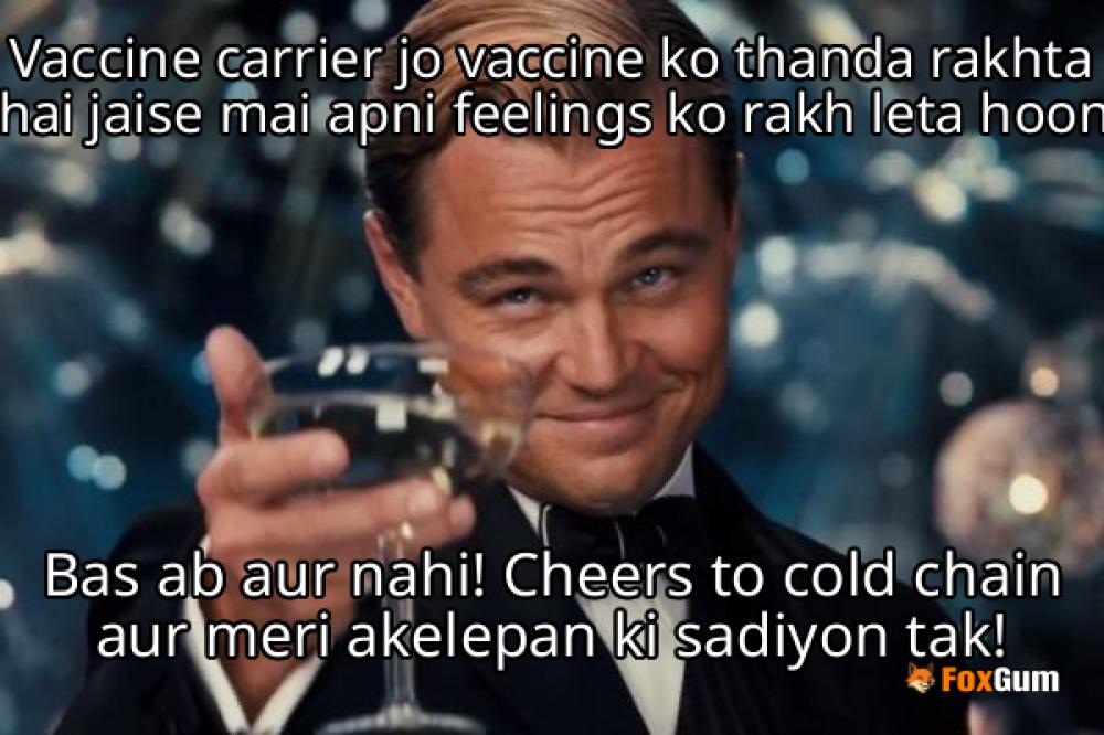 meme about health, Carrier, vaccine, cold chain