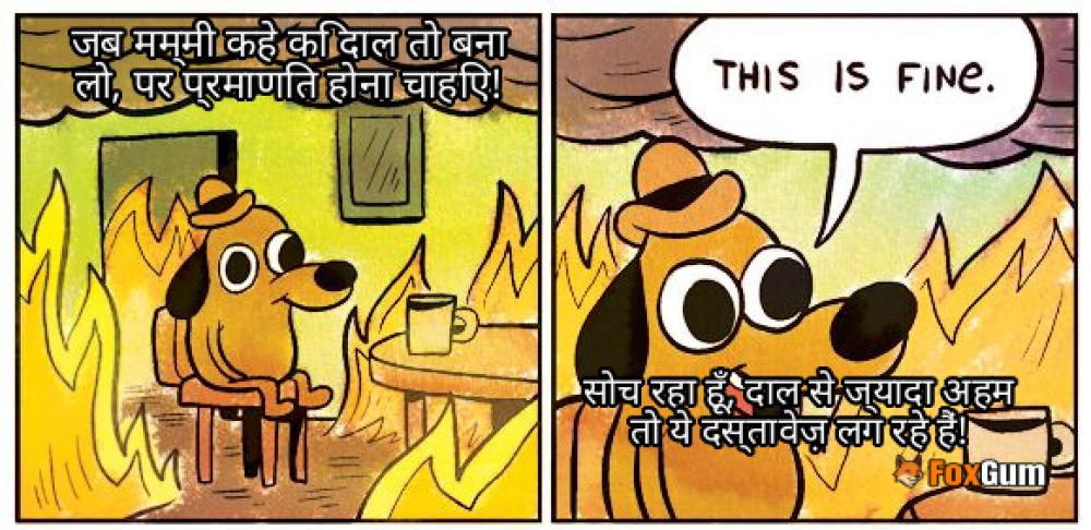 meme about पाककृती, प्रमाणित प्रतिलिपी, दस्तावेज, सत्यापन