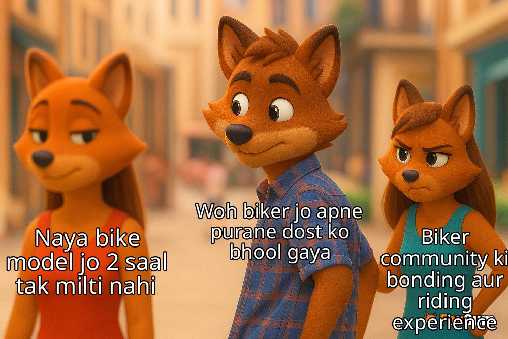 meme about riding experience, biker community, motorcycle culture, biker wave