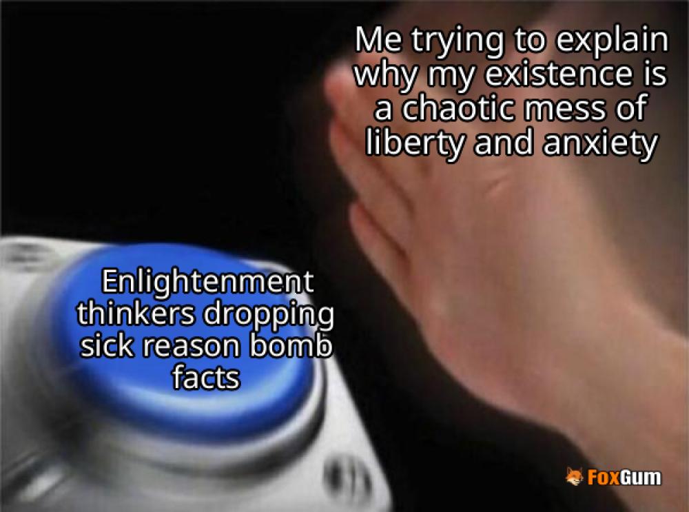 meme about enlightenment, philosophers, reason, liberty