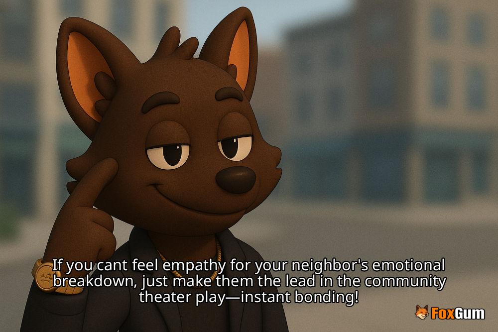 meme about community, theater, performance, empathy