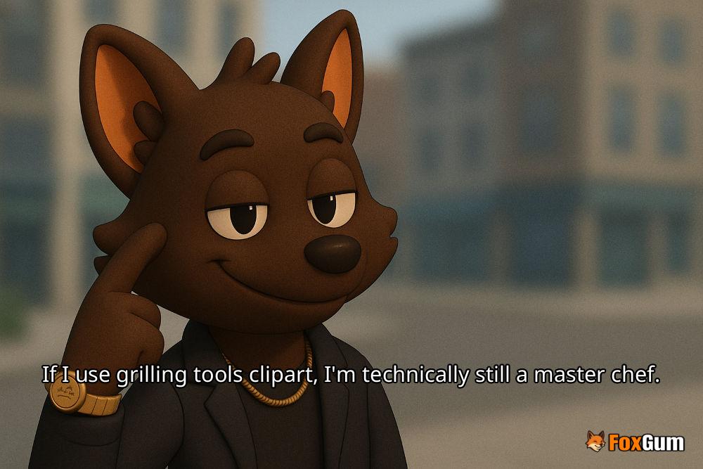 meme about grilling tools, barbecue, clipart, utensils