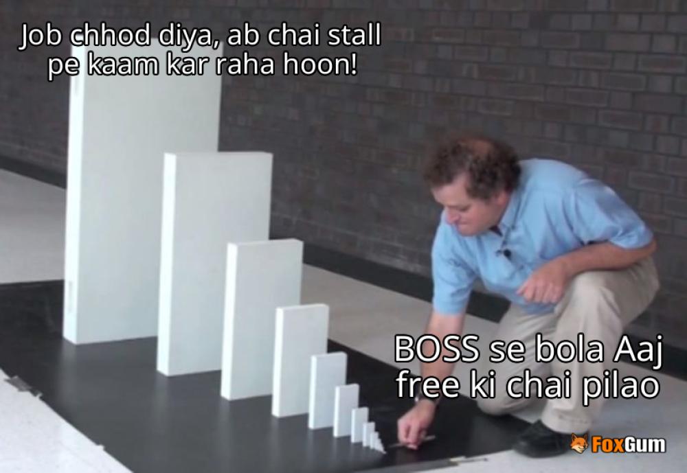 meme about કરિયર, નોકરી, રિઝાઇન, બોસ