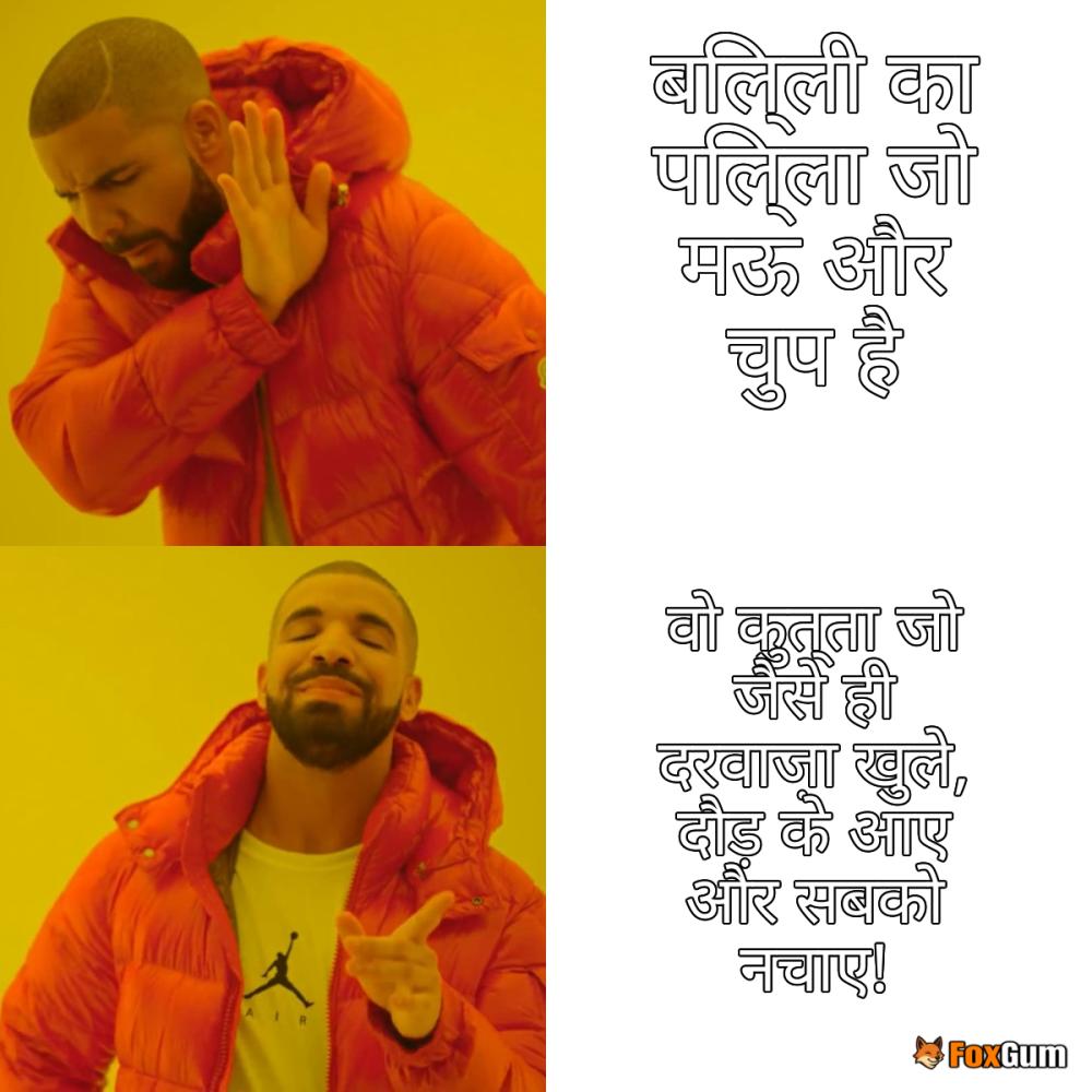meme about पालतू, कुत्ता, पिल्ला, श्वान