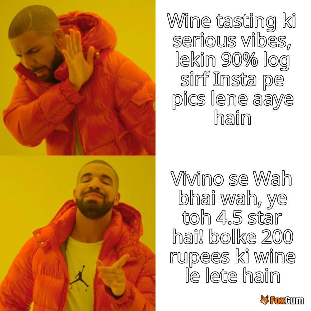 meme about collection, wine, tasting, Vivino