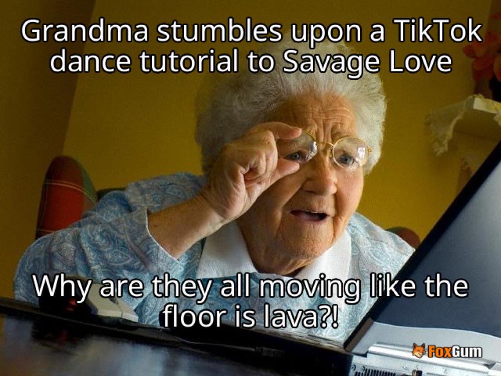meme about dance tutorials, popular songs, choreography, beginner