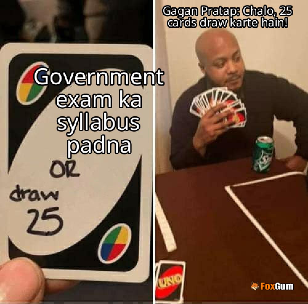 meme about education, government exams, Gagan Pratap, Maths