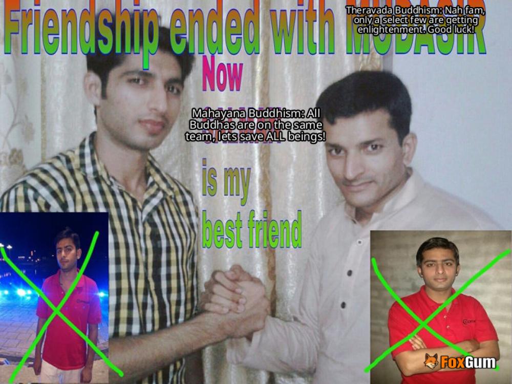 meme about Buddhism, Theravada, Mahayana, differences