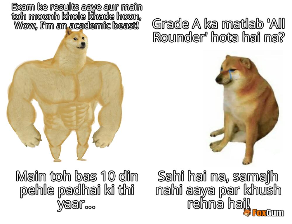 meme about education, candidates, exam results, SOA