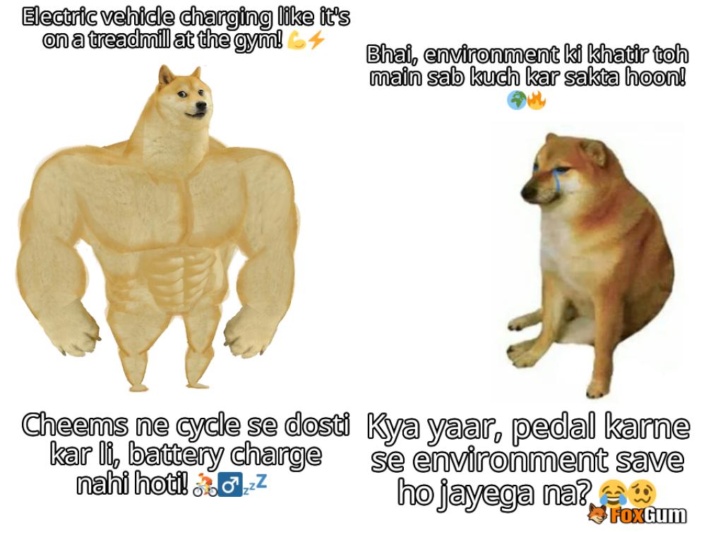 meme about પર્યાવરણ, ટેક્નોલોજી, ઇલેક્ટ્રિક વાહન, બેટરી