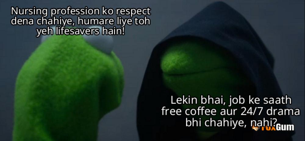 meme about healthcare, nursing, public perception, profession