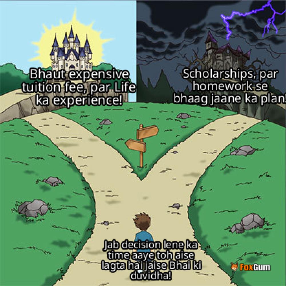meme about international students, higher education, U.S. education, college policies