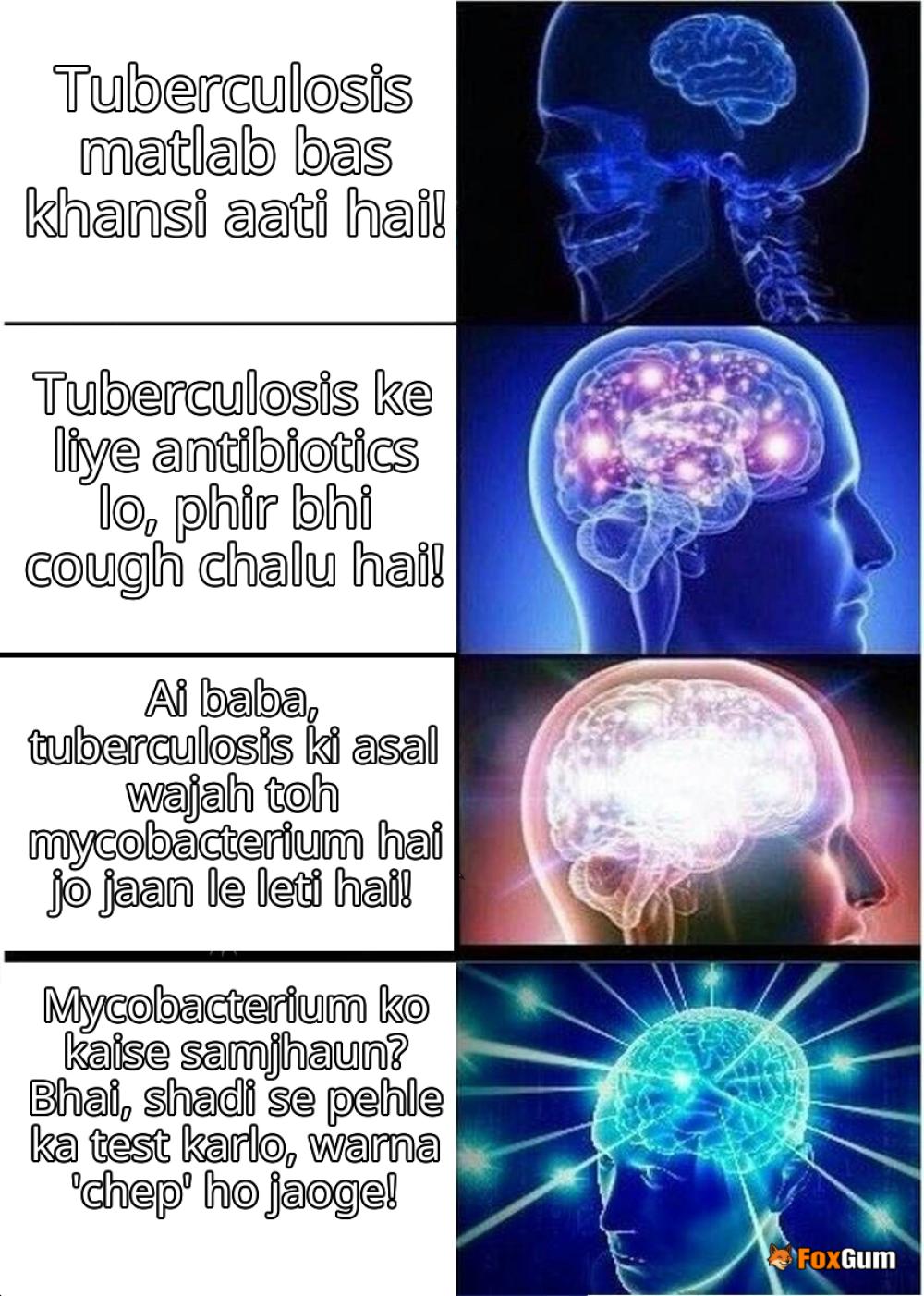 meme about ટ્યુબરક્યુલોસિસ, માયકોબેક્ટેરિયમ, જનન અંગો, ચેપ