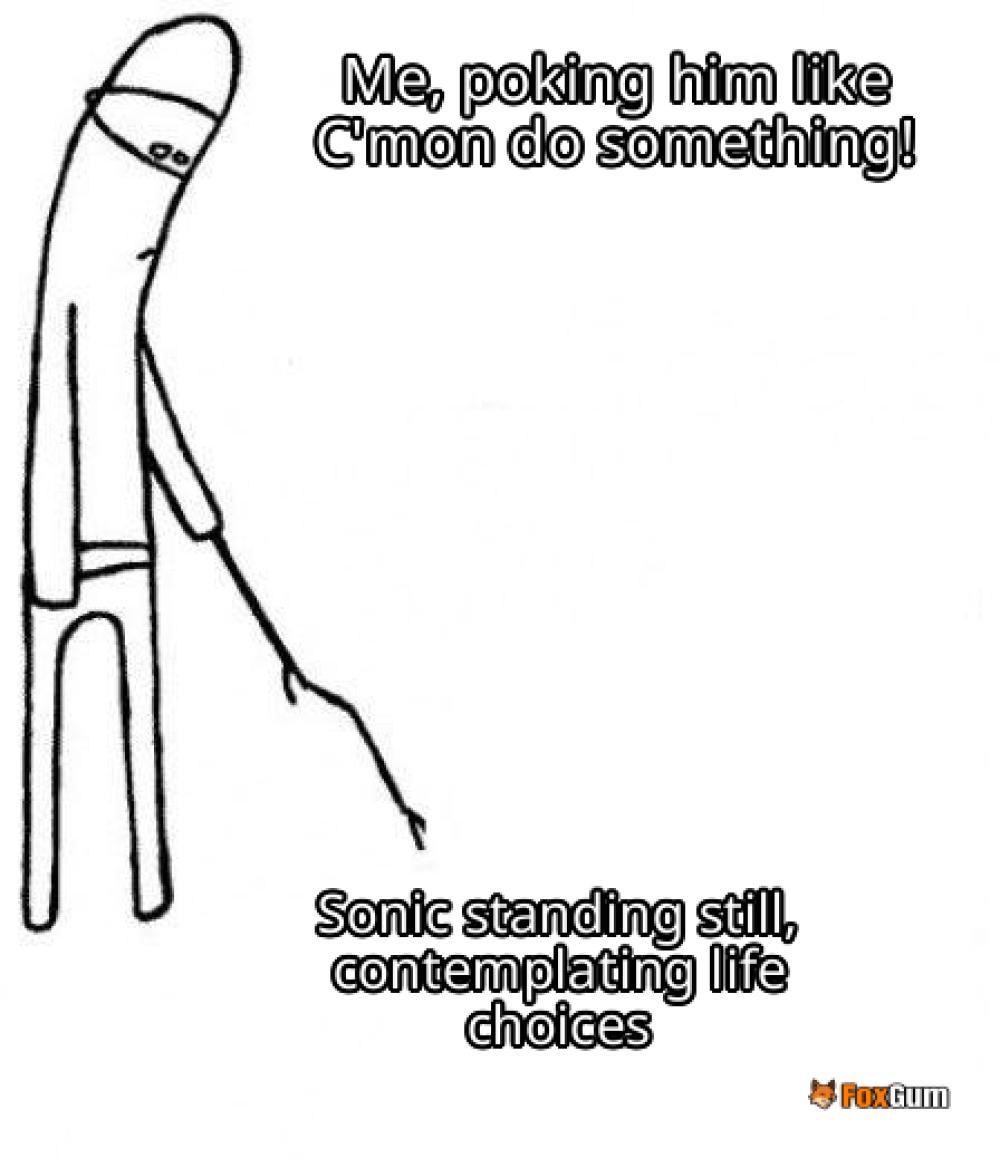 meme about gaming, video games, Sonic, Sega
