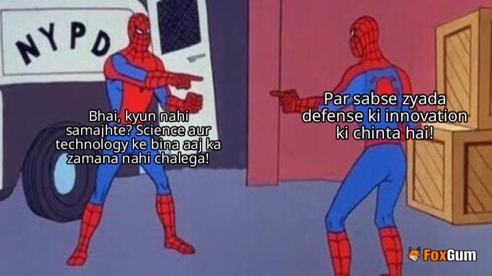 meme about ciencia, tecnología militar, innovación, defensa